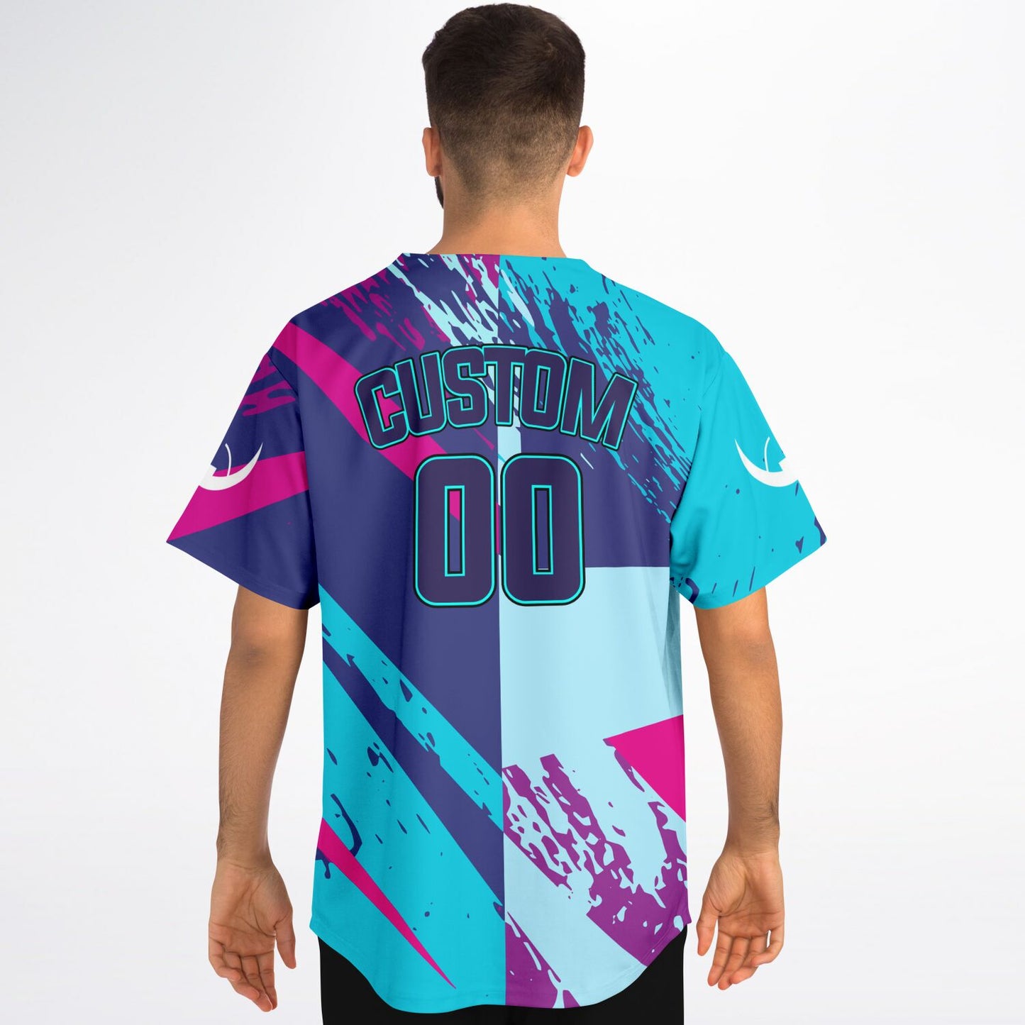 Adult Baldoziot 'Aqua Splash' Custom Baseball Jersey