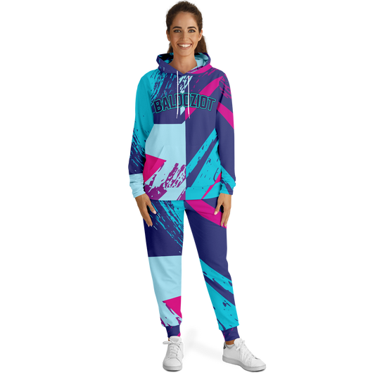 Adult Baldoziot 'Aqua Splash' Athletic Hoodie & Jogger Set