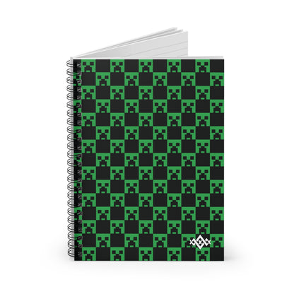 Minecraft Creeper Spiral Notebook