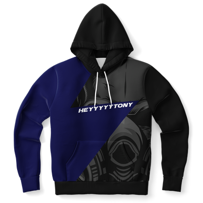 Adult HeyyyyyTony 'Black and Blue' Fashion Hoodie