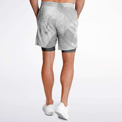 Men's 2-in-1 All Over Print Shorts