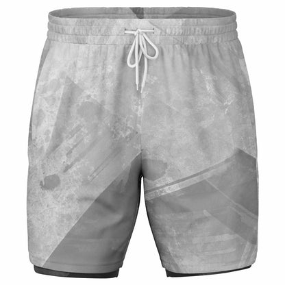 Men's 2-in-1 All Over Print Shorts