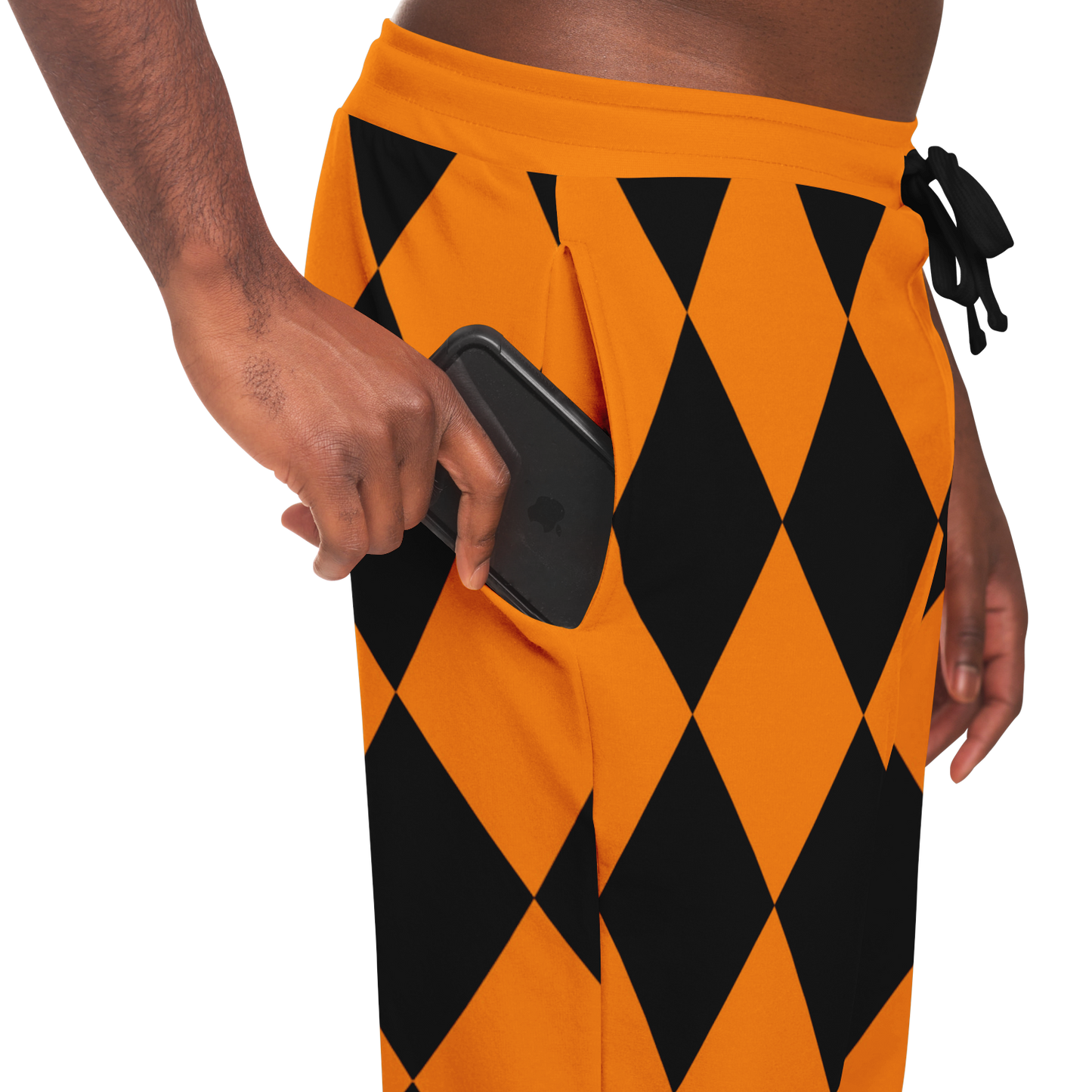 Adult Jack O Lantern Joggers - Orange