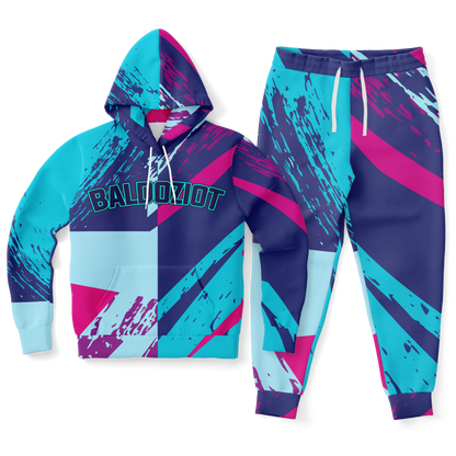 Adult Baldoziot 'Aqua Splash' Athletic Hoodie & Jogger Set