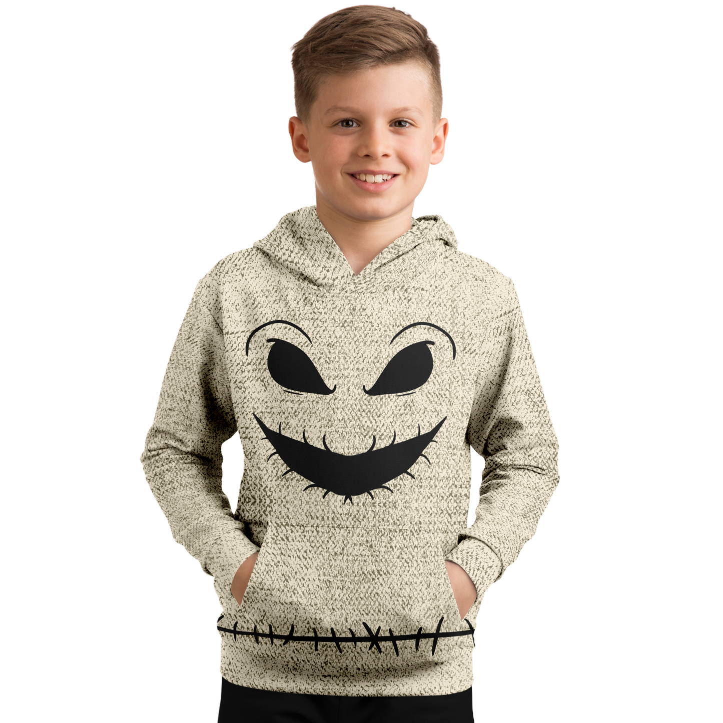 Youth Nightmare Before Christmas Oogie Boogie Face Hoodie