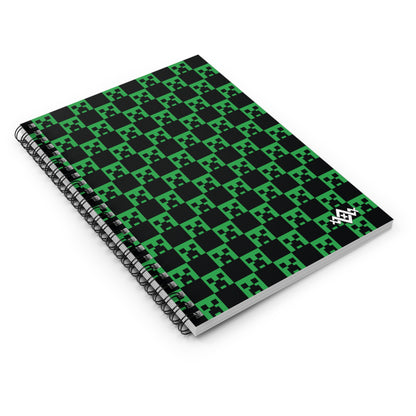 Minecraft Creeper Spiral Notebook