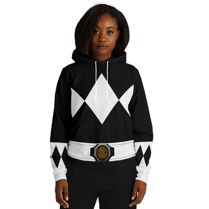 Adult MMPR Black Ranger Hoodie