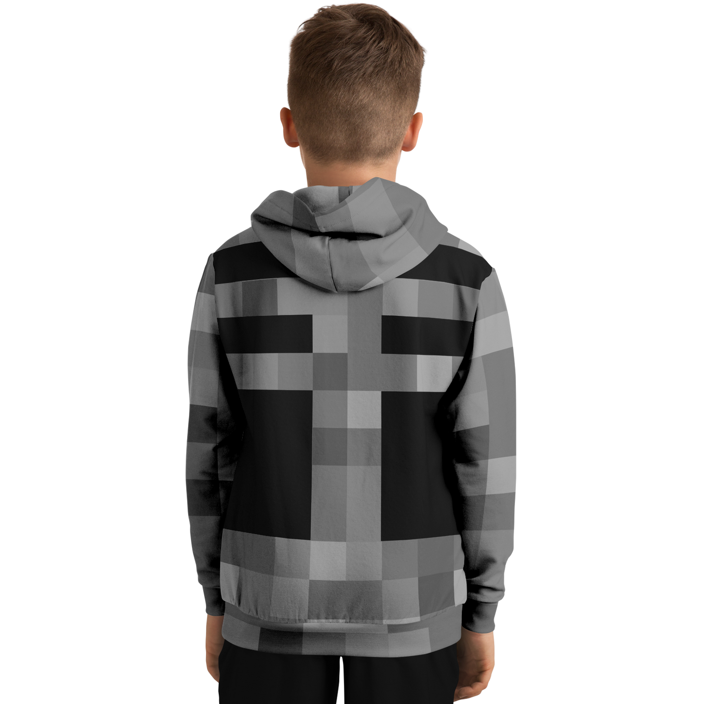 Youth GU 'Pixeled Skeleton' Fashion Hoodie