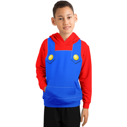 Youth Super Mario Bros Mario Hoodie