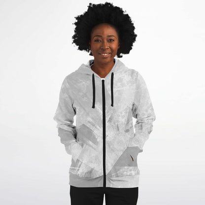 Adult All Over Print Zipped Fashion Hoodie