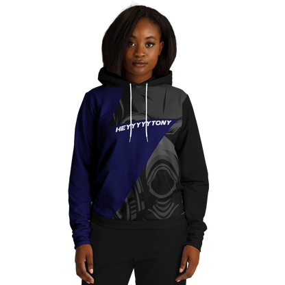 Adult HeyyyyyTony 'Black and Blue' Fashion Hoodie