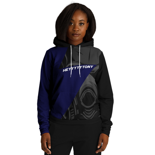 Adult HeyyyyyTony 'Black and Blue' Fashion Hoodie