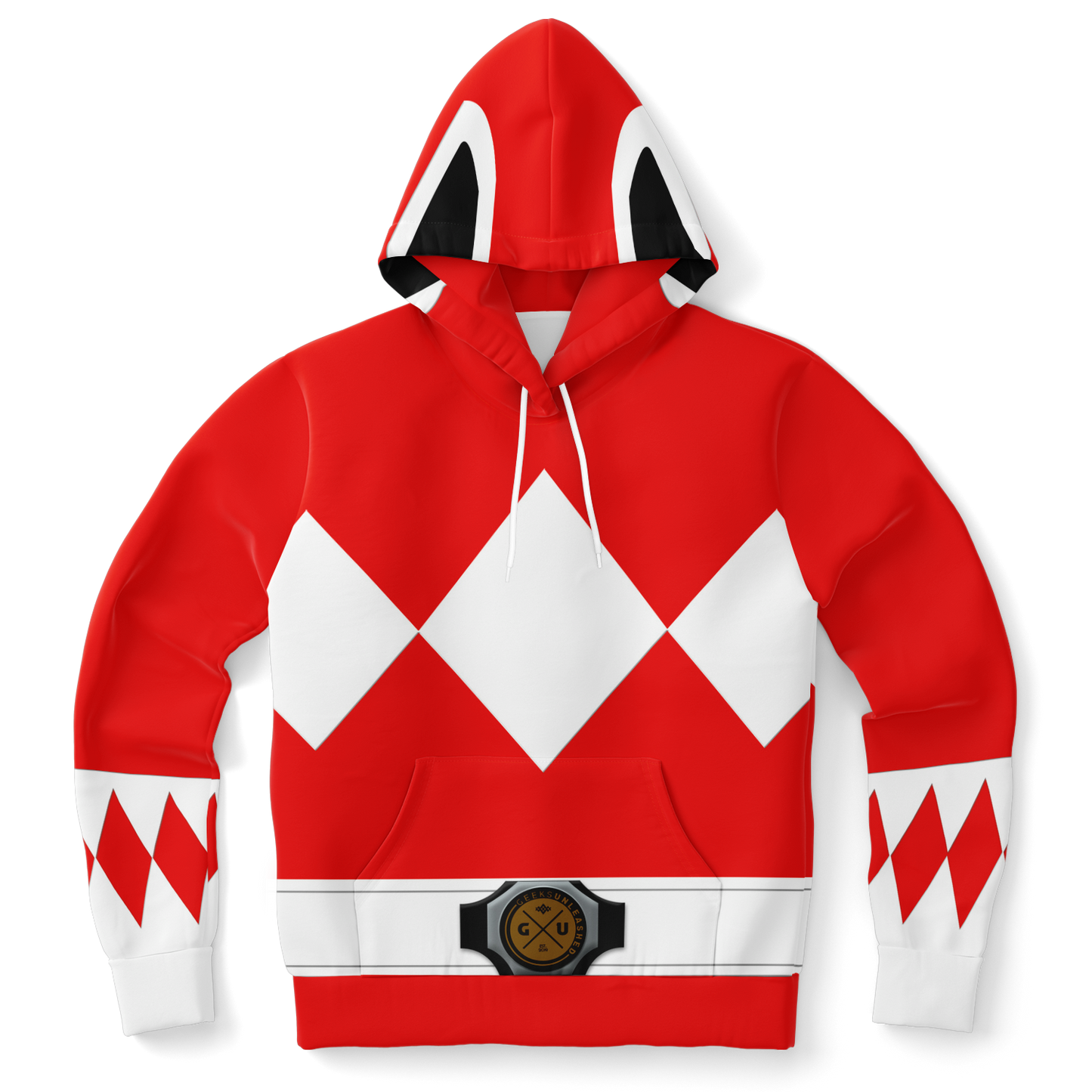 Adult MMPR 'Red Ranger' Fashion Hoodie