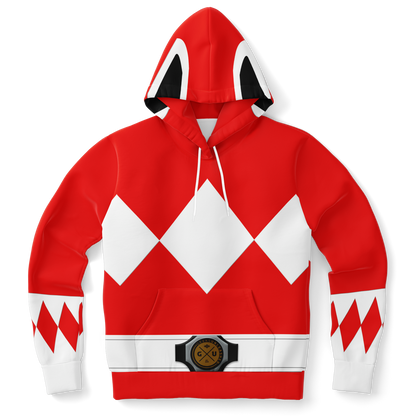 Adult MMPR 'Red Ranger' Fashion Hoodie