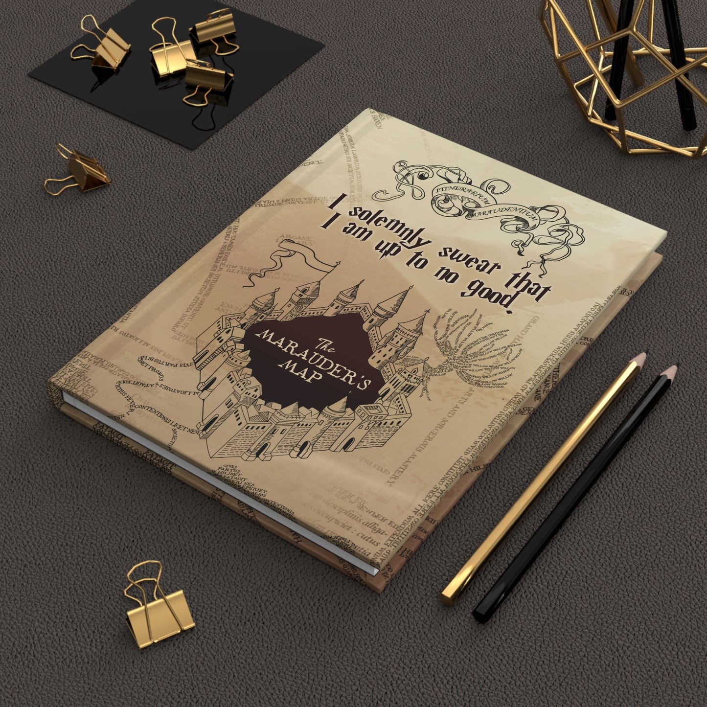 GU 'Marauder's Map' Hardcover Notebook