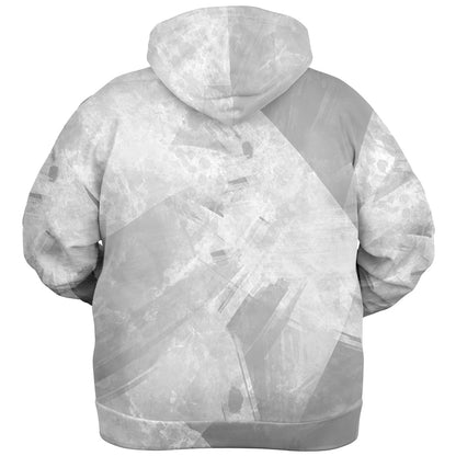 Adult All Over Print Plus Fashion Zipped Hoodie