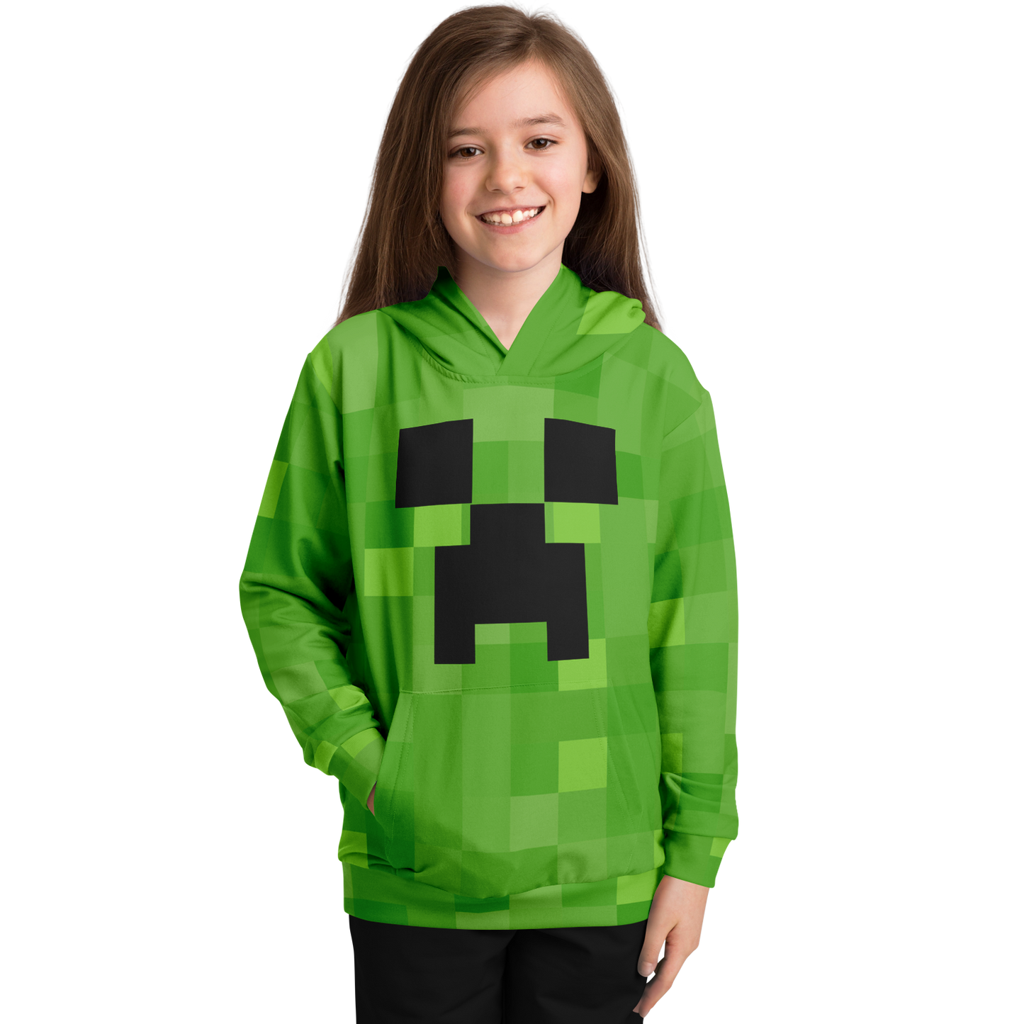 Youth Minecraft Creeper Hoodie