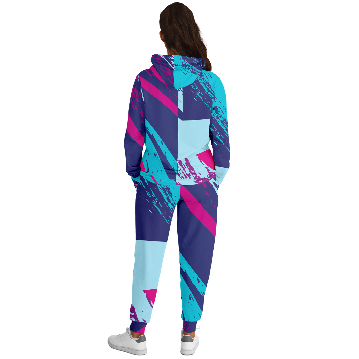 Adult Baldoziot 'Aqua Splash' Athletic Hoodie & Jogger Set