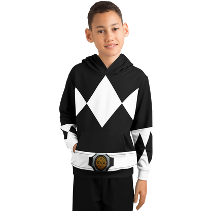 Youth MMPR Black Ranger Hoodie