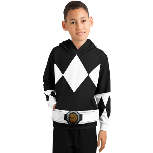 Youth MMPR Black Ranger Hoodie