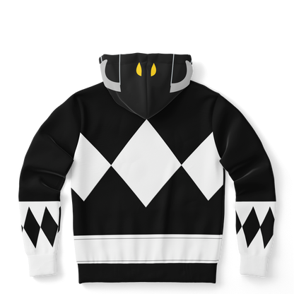 Adult MMPR Black Ranger Hoodie