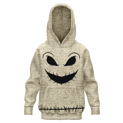 Youth Nightmare Before Christmas Oogie Boogie Face Hoodie