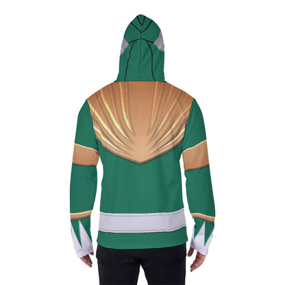 Men's REDGING3R 'Green Ranger' Fleece Hoodie With Mask