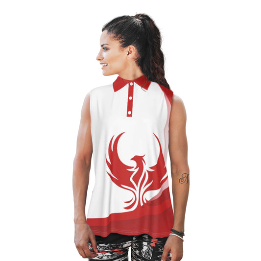 Fynix Studios Women's All Over Print Sleeveless Polo