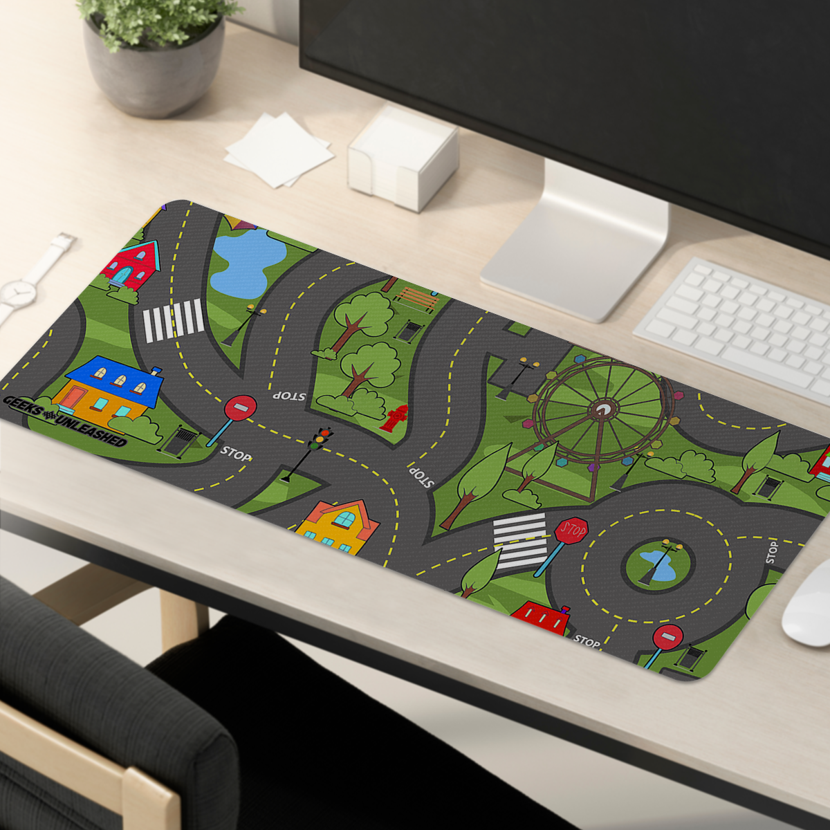 GU 'Classic Roadmap Play-Rug' Large Mouse Pad