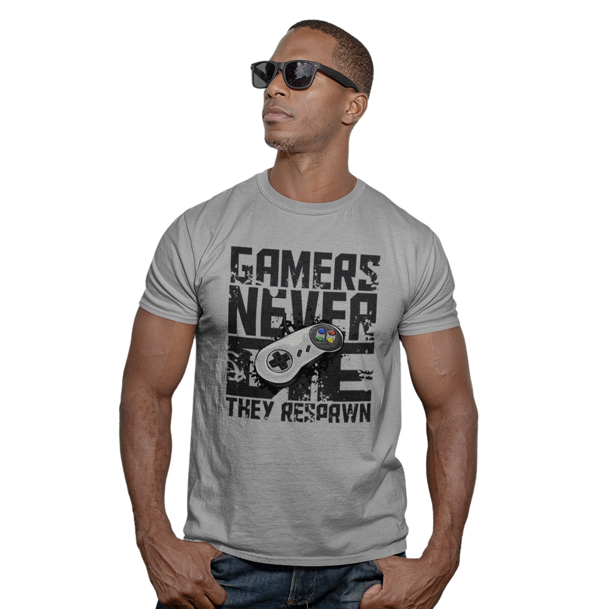 Adult Gamers Never Die T-Shirt - Retro