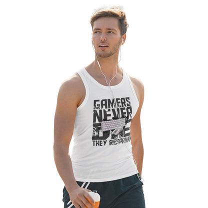 Men's Gamers Never Die Tank Top - Next Gen