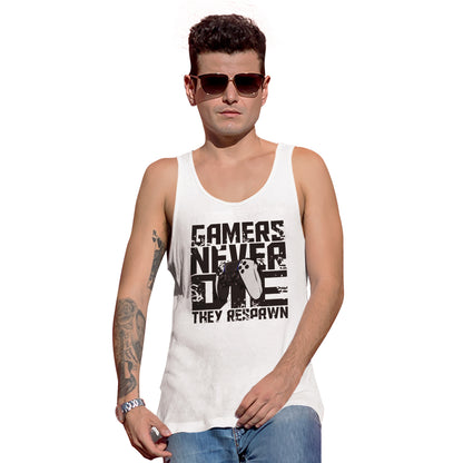 Men's Gamers Never Die Tank Top - Next Gen