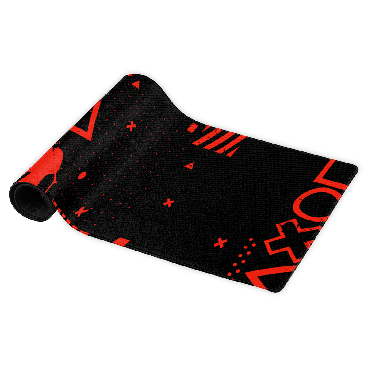 GU 'Gaming Icons' Red and Black Large Mouse Pad