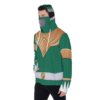 Men's REDGING3R 'Green Ranger' Fleece Hoodie With Mask