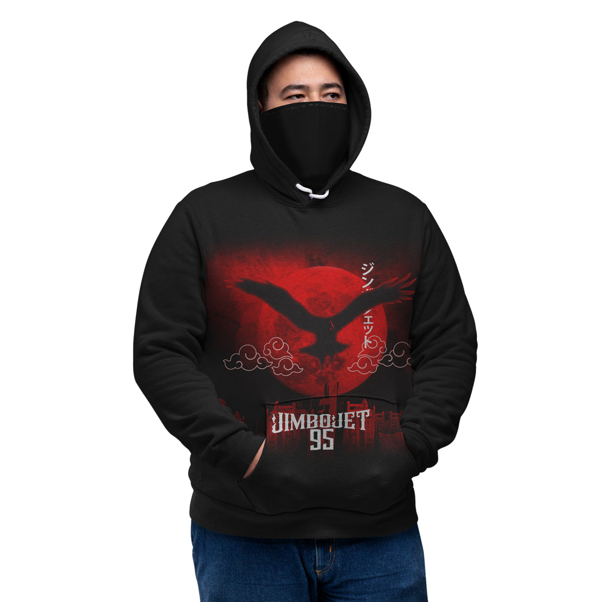 JimboJet95 Men's All Over Print Hoodie With Mask