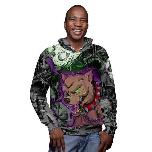 Men's Pitbull Gaming Heavy Fleece Zipped Hoodie