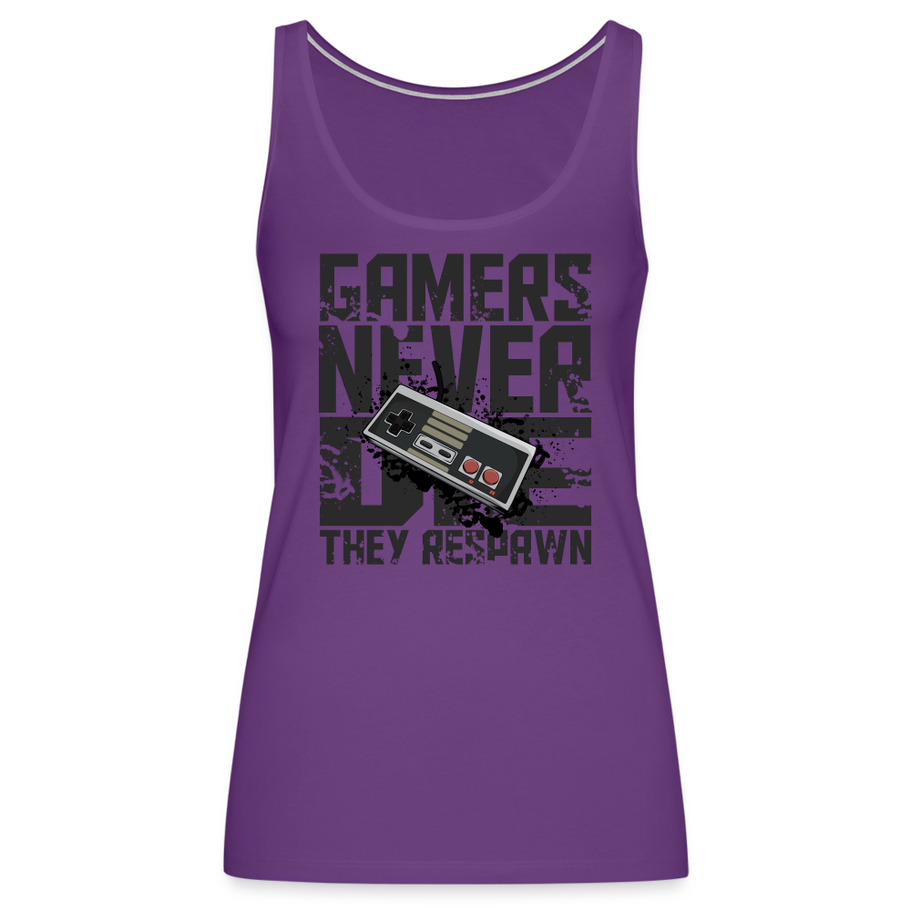 Women's Gamers Never Die Tank Top - Retro