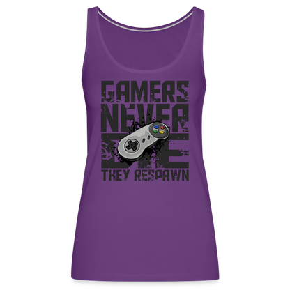 Women's Gamers Never Die Tank Top - Retro