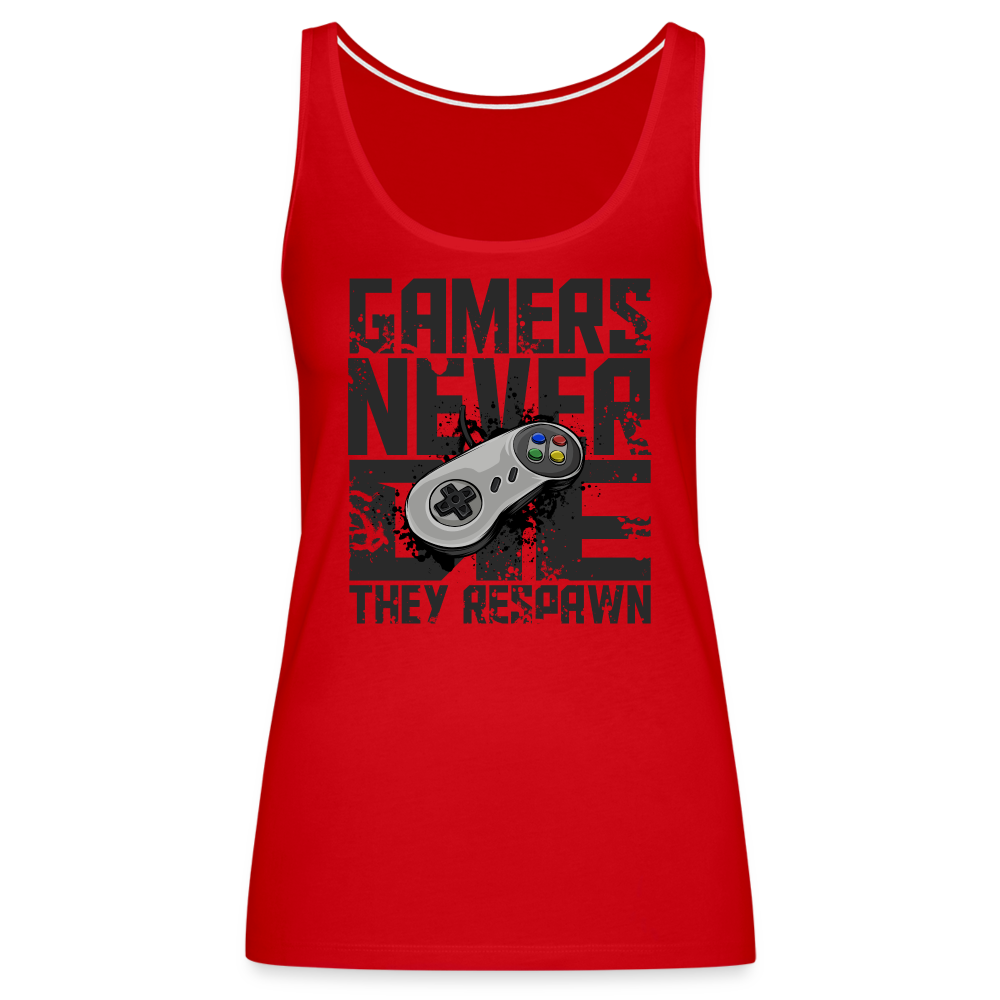 Women's Gamers Never Die Tank Top - Retro