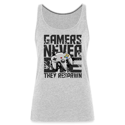 Women's Gamers Never Die Tank Top - Retro