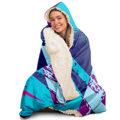 Adult Baldoziot 'Aqua Splash' Hooded Blanket