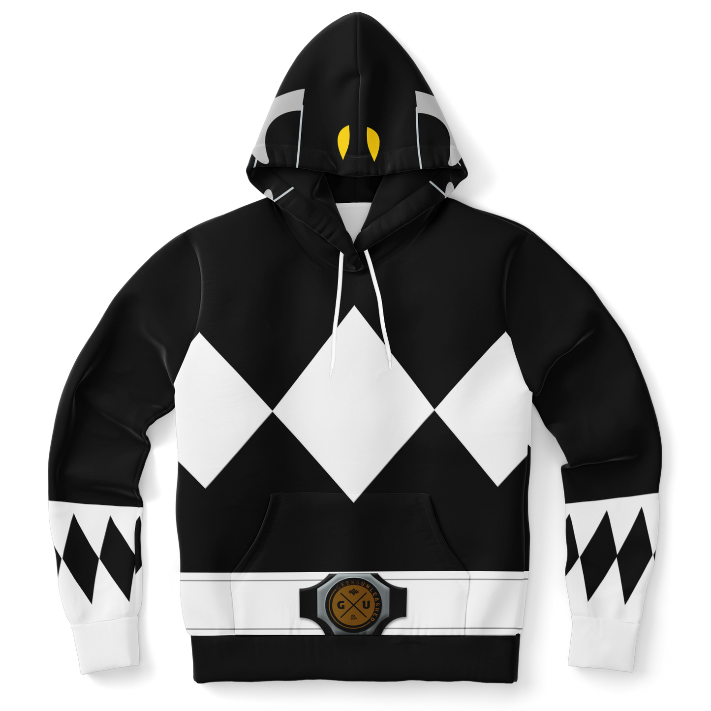 Adult MMPR Black Ranger Hoodie