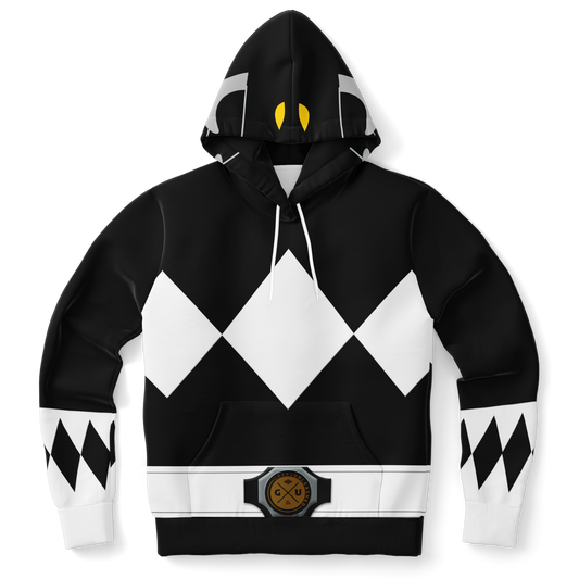 Adult MMPR Black Ranger Hoodie