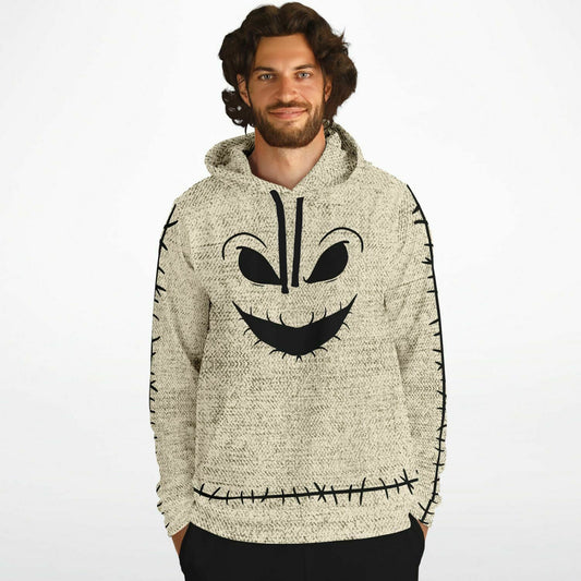 Adult Nightmare Before Christmas Oogie Boogie Face Hoodie