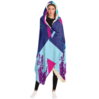 Adult Baldoziot 'Aqua Splash' Hooded Blanket