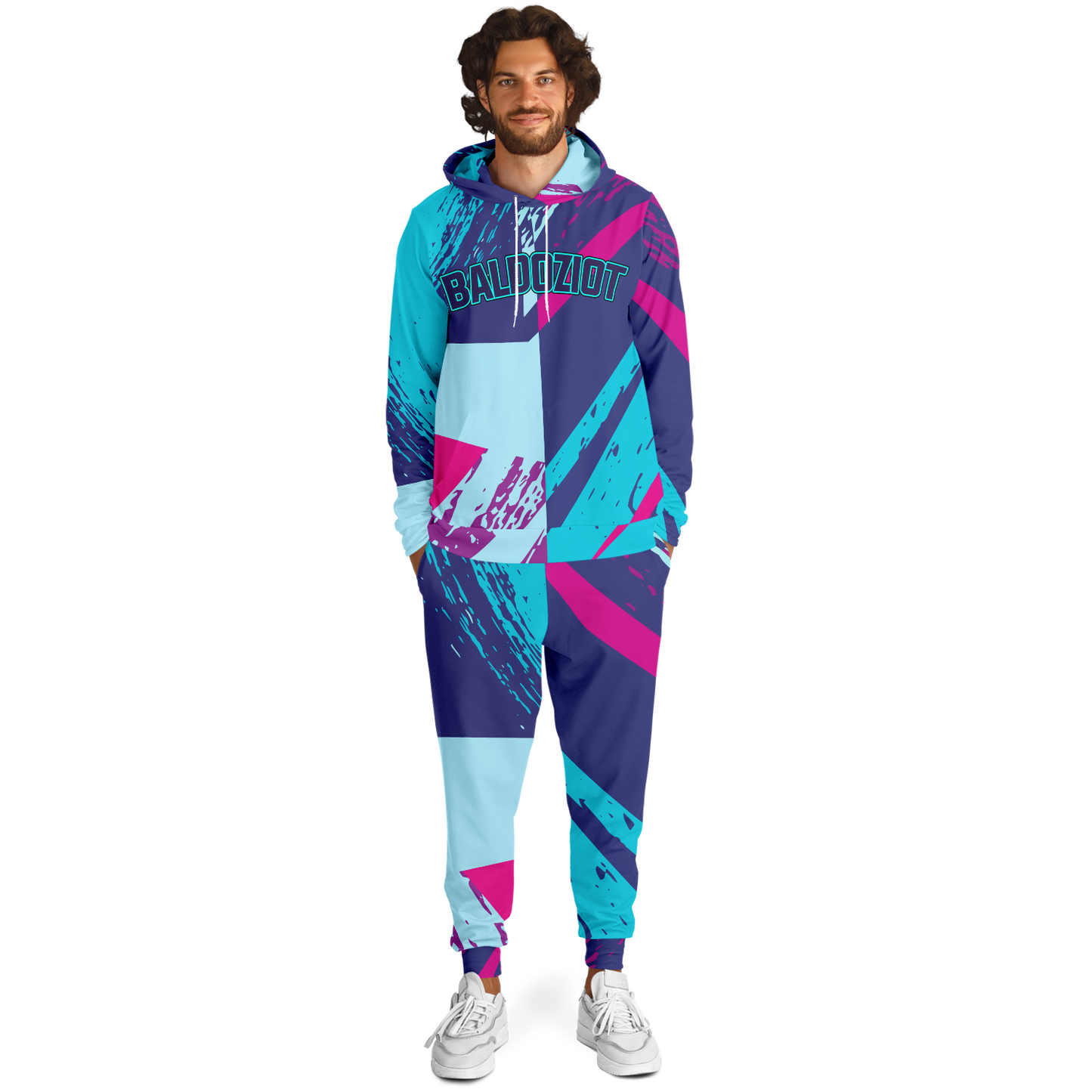 Adult Baldoziot 'Aqua Splash' Athletic Hoodie & Jogger Set