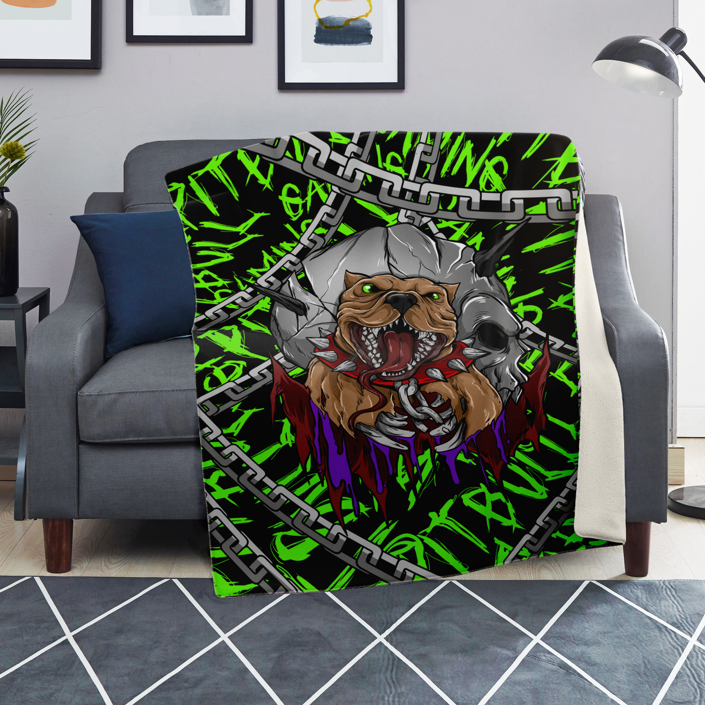 Pitbull Gaming Microfleece Blanket