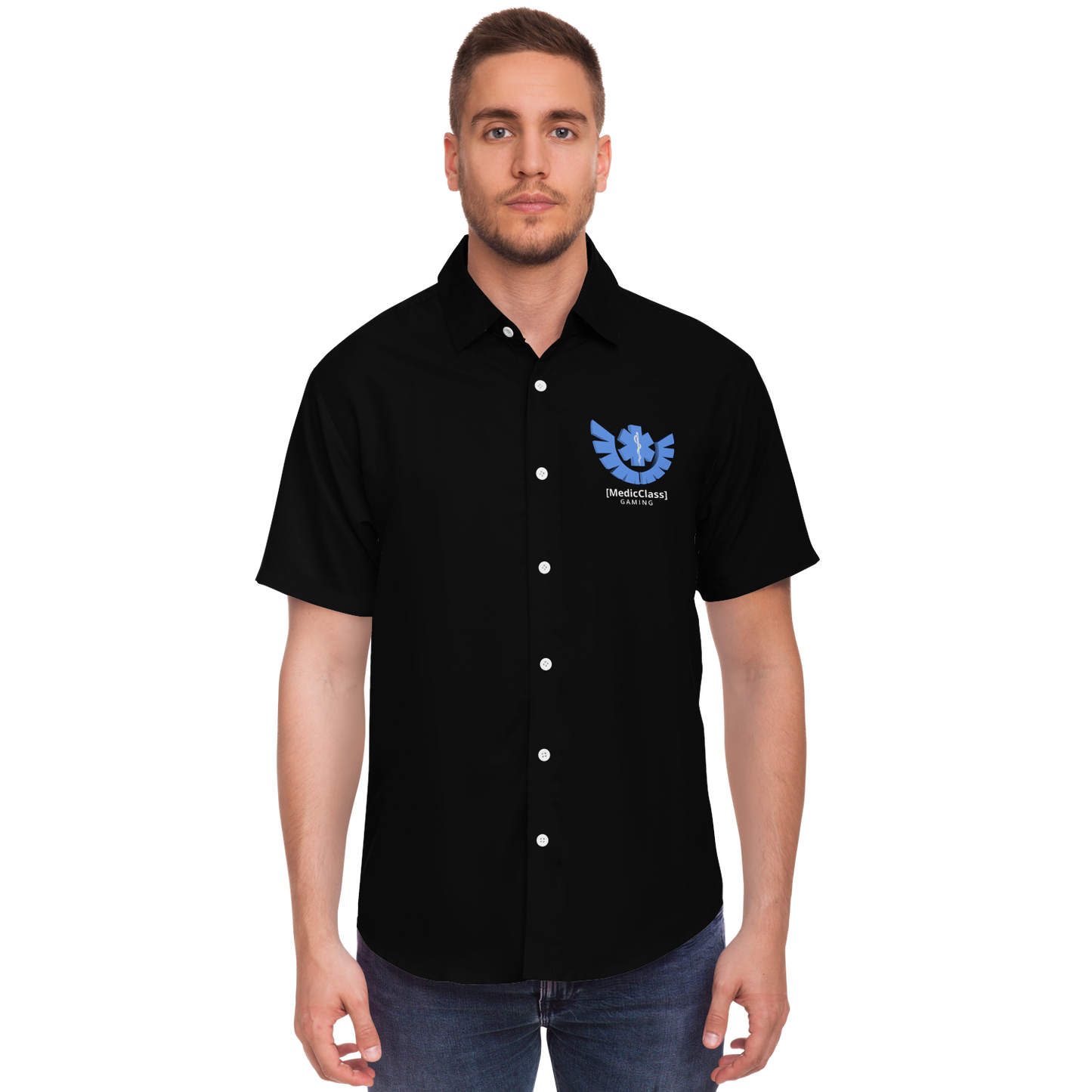 Adult MedicClass Gaming Button Down Shirt