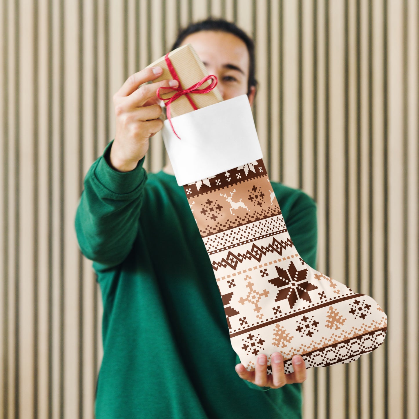 Latte Christmas Stocking