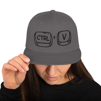 'CTRL + V' Snapback Hat